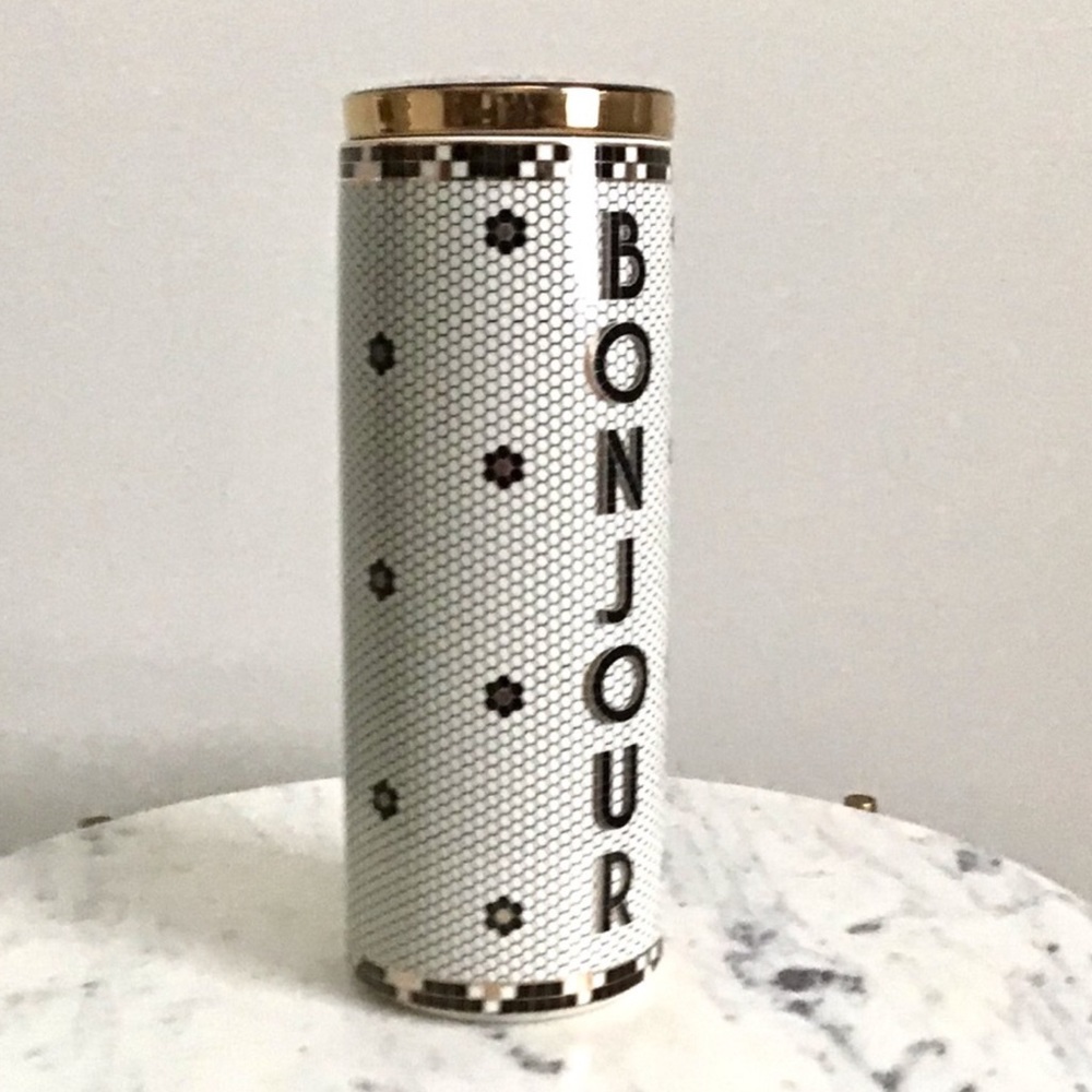Anthropologie RARE Bistro Tile Bonjour Canister New In Box New With Tag - Picture 9 of 11